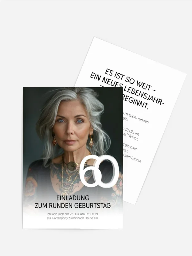 Geburtstagseinladung Verflechtung von Linien