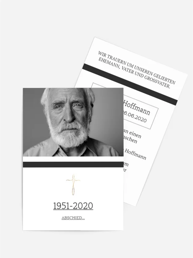 Trauerkarte Im Ewigen Gedenken