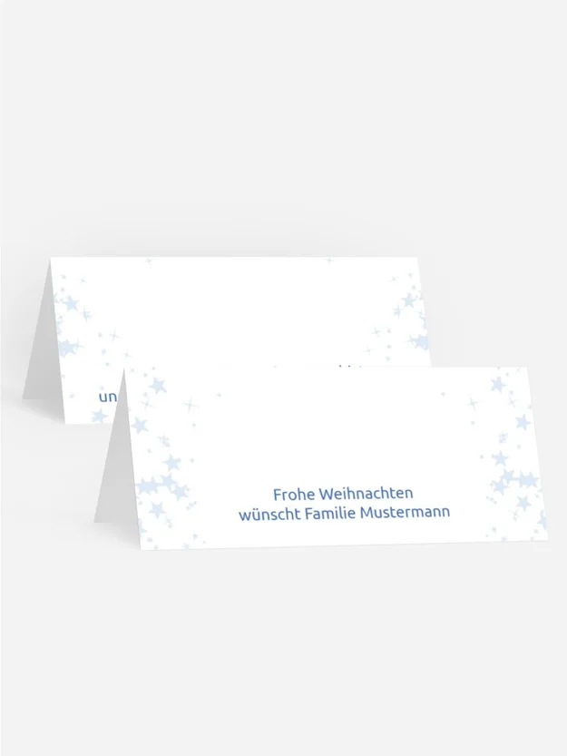 Weihnachtstischkarte Laterne