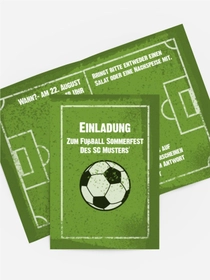 Einladung Sommerfest Fußballfeld