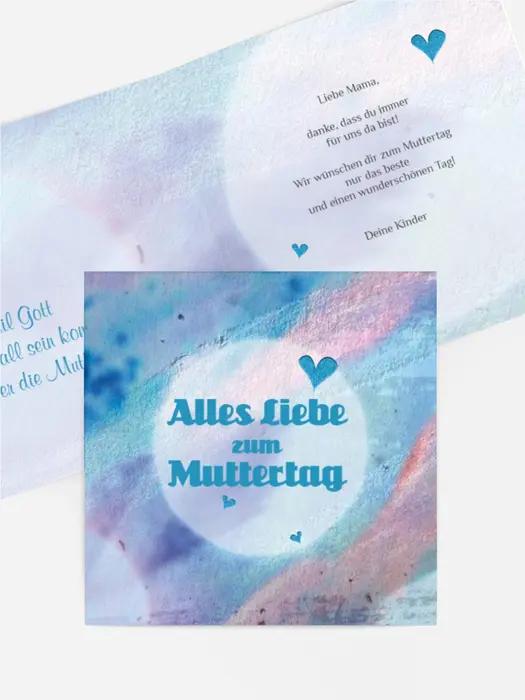 Karte zum Muttertag Bokeh