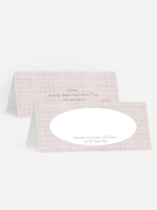 Tischkarte wedding harmony