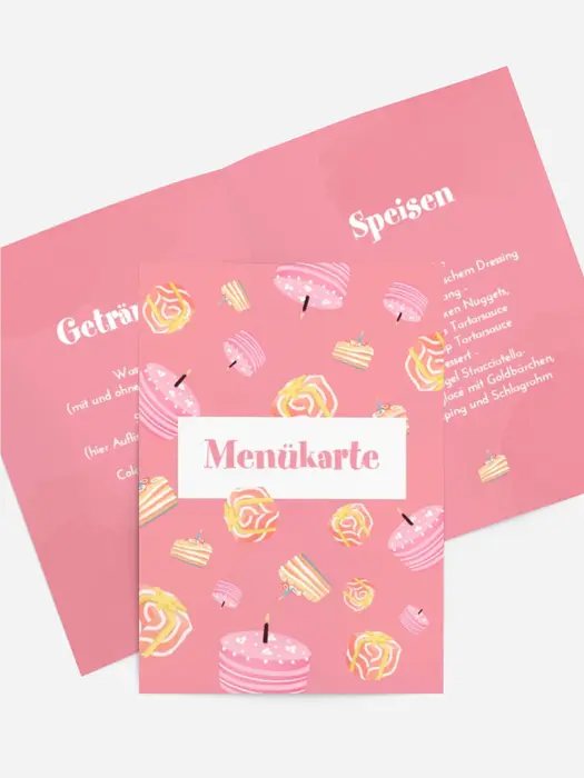 Menükarte Geburtstag Alles Gute zum Geburtstag