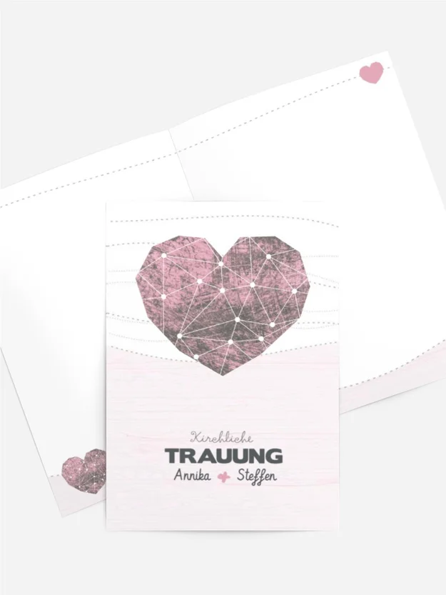 Kirchenheft Umschlag zur Hochzeit Sternenbild