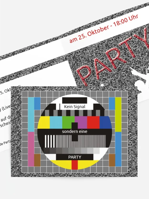 Einladungskarte Geburtstag Testbild