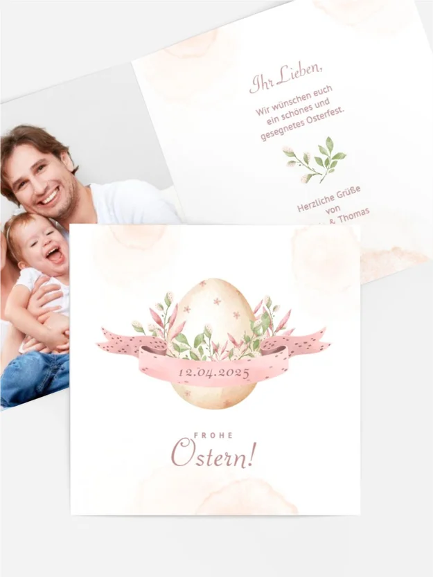 Osterkarte Frühlingspost