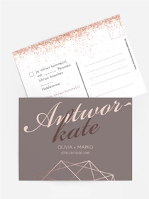 Antwortkarte Geometrie in Gold