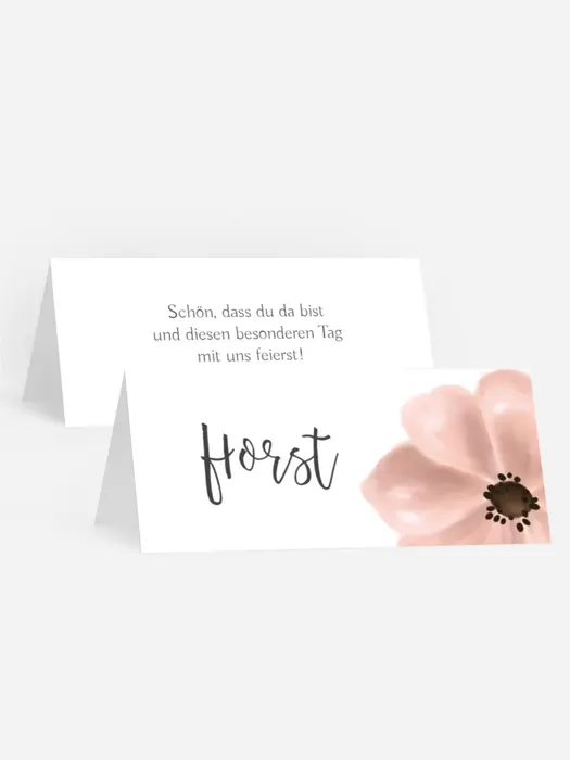 Tischkarte Konfirmation Blütenzauber
