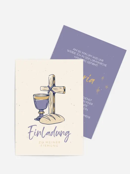 Einladungskarte Firmung Leib Christi Einladungskarte Firmung Leib Christi