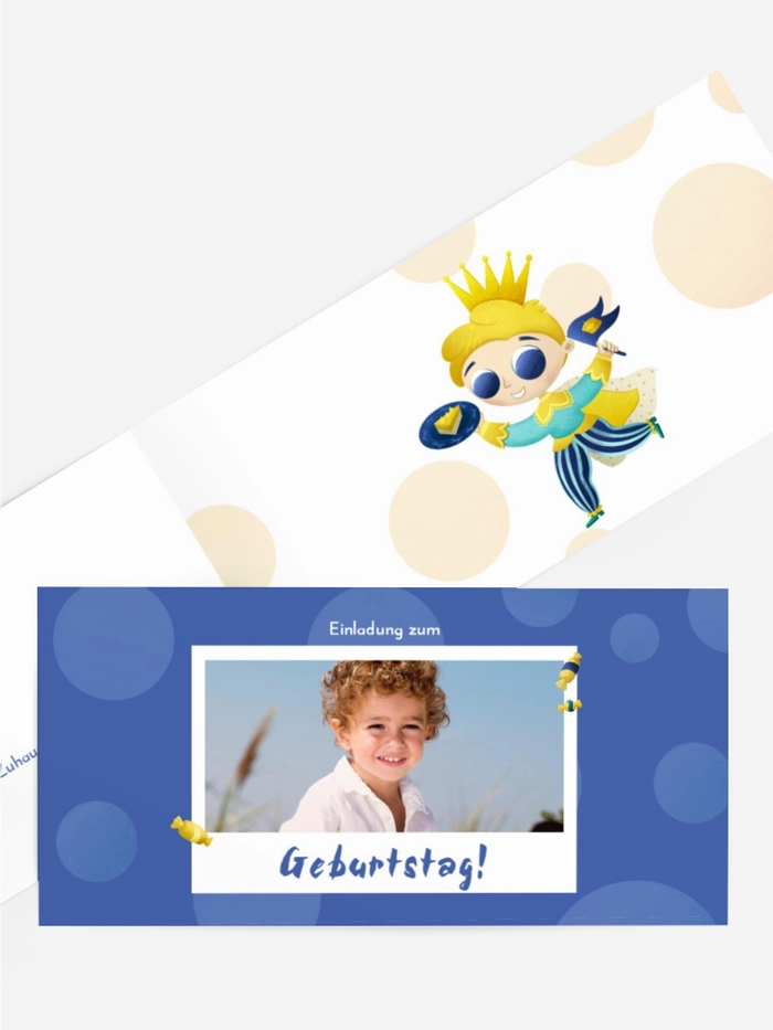 Geburtstagseinladung Fest des kleinen Prinzen