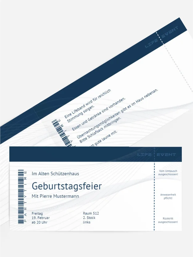 Geburtstagskarte Einladung Event