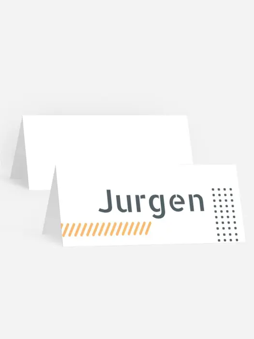 Tischkarte Geburtstag Abstrakter Einklang