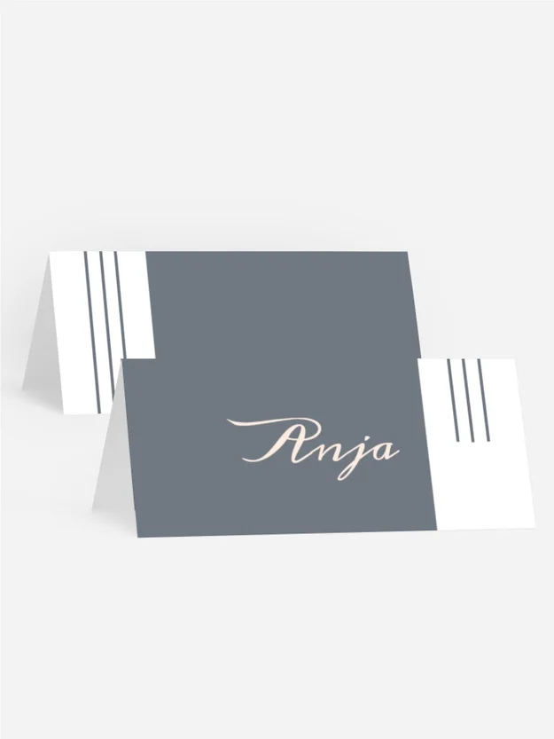 Tischkarte Geburtstag modern Cover