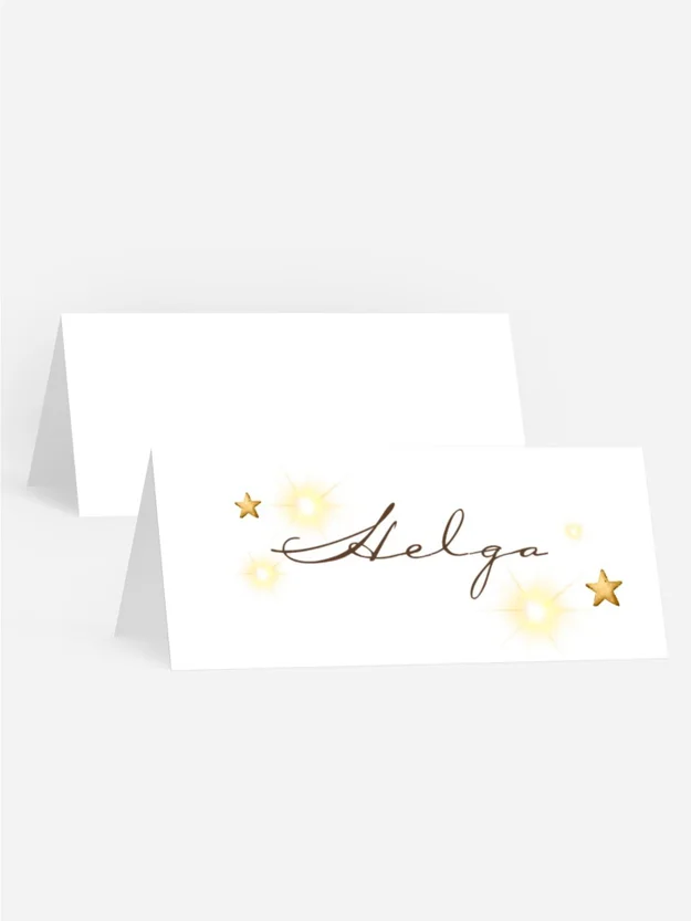 Tischkarte Weihnachten Weihnachtsbeleuchtung