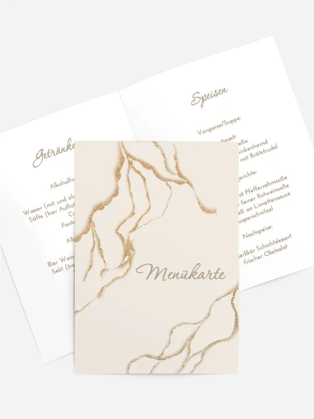 Menükarte Geburtstag  Muster aus Blumen