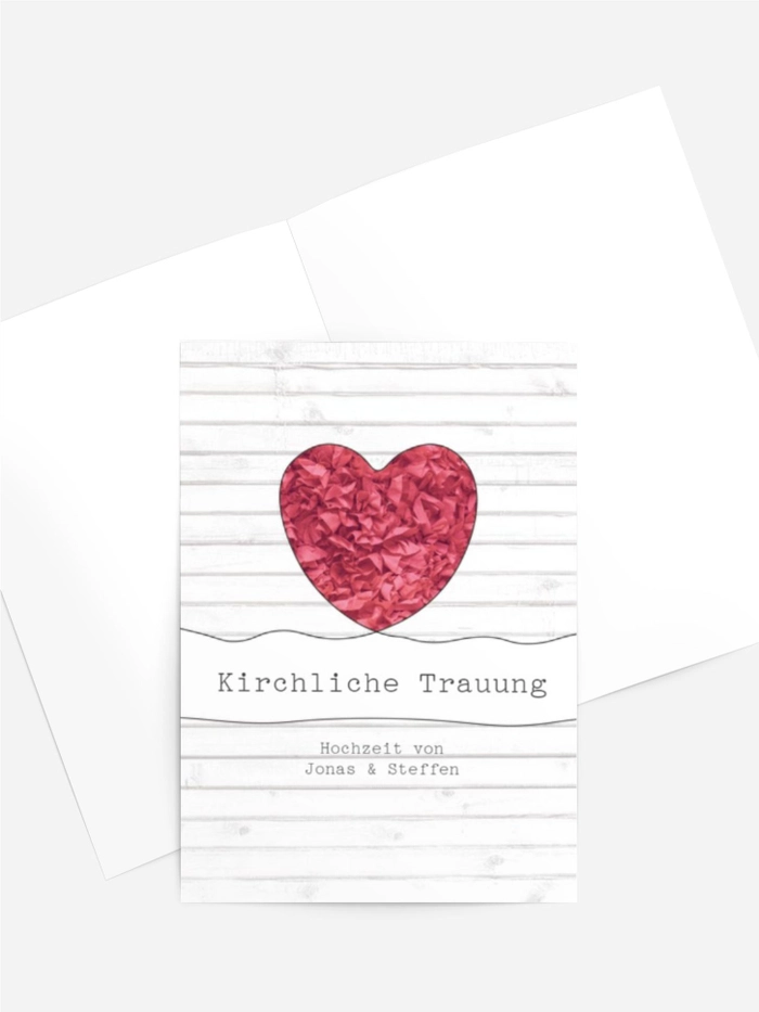 Kirchenheft Umschlag zur Hochzeit Mr+Mr Kirchenheft Umschlag zur Hochzeit Mr+Mr