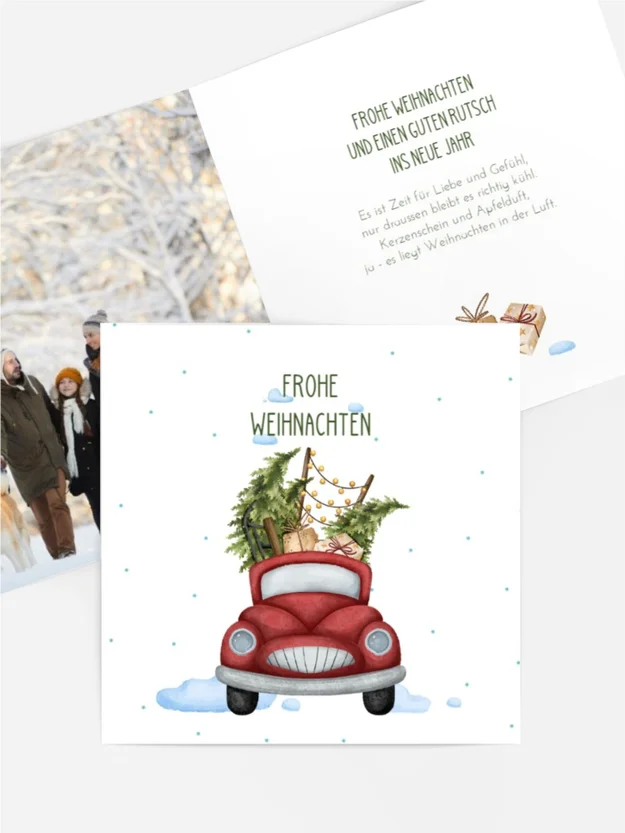 Fotogrußkarte Weihnachten Weihnachtsreise