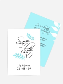 Save the date Blattbogen