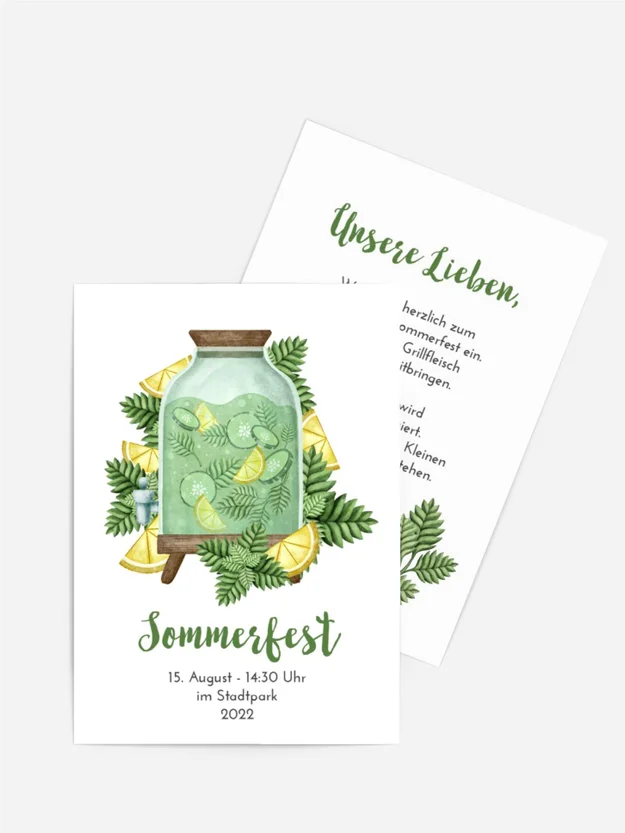 Einladung Sommerfest Minzzweig