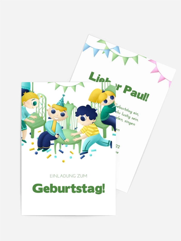 Geburtstagseinladung Fröhlicher Tanz