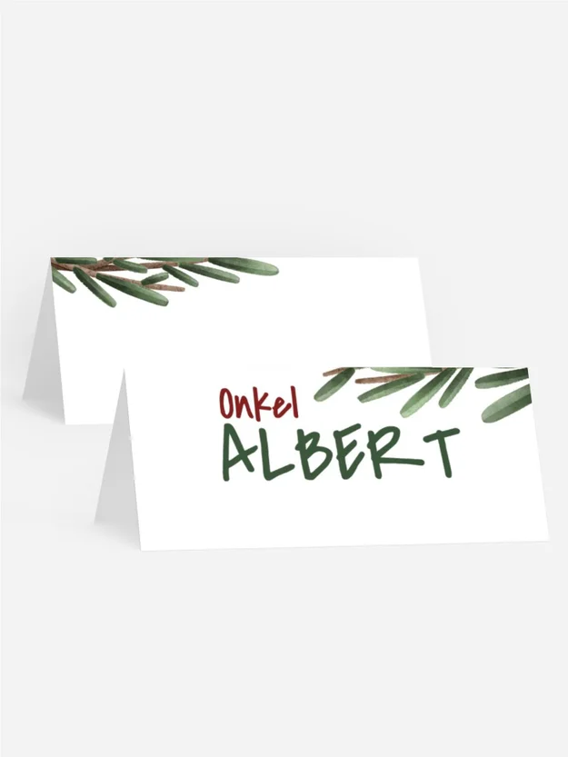 Tischkarte Weihnachten Tannenzapfenladen Tischkarte Weihnachten Tannenzapfenladen