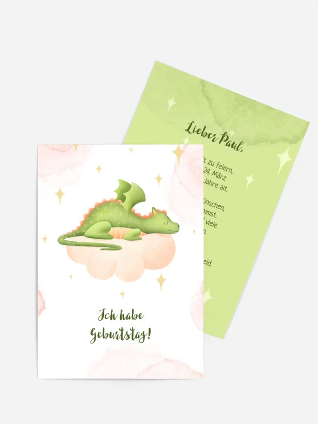 Geburtstagseinladung Drachentraum