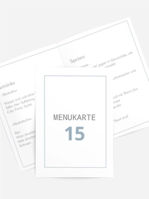 Menükarte Geburtstag Rahmenfreude