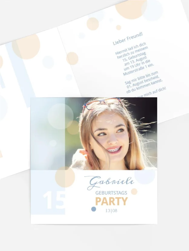 Geburtstagseinladung Geomix