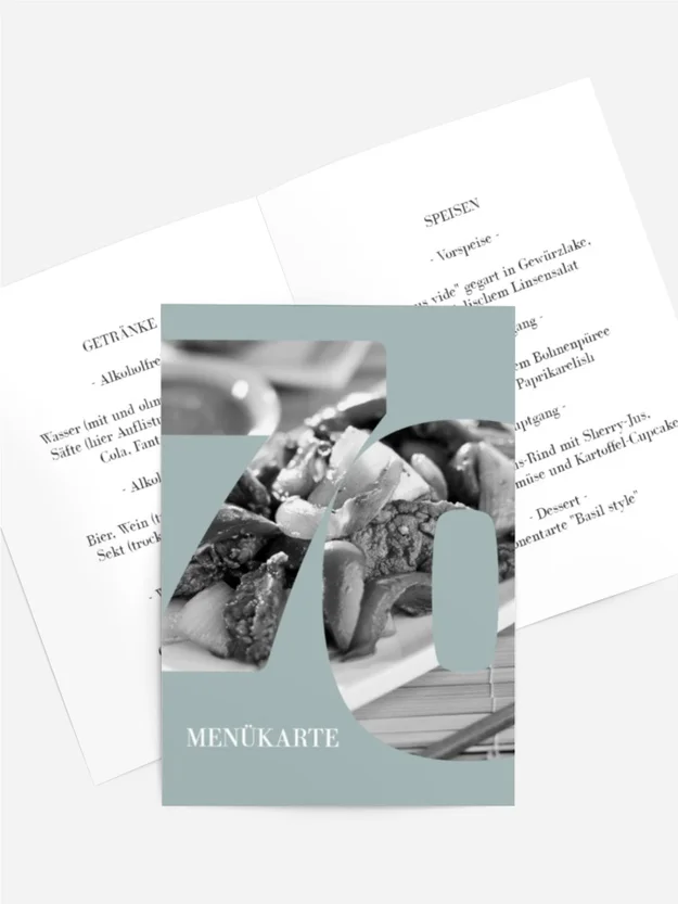 Menükarte Geburtstag Große Zahl Menükarte Geburtstag Große Zahl
