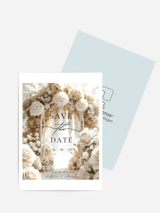 Fine Art Karte | save the date mit eigenem Foto