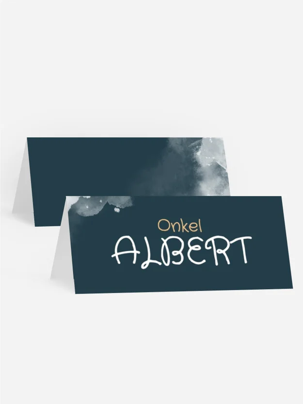 Tischkarte Weihnachten Christbaumschmuck