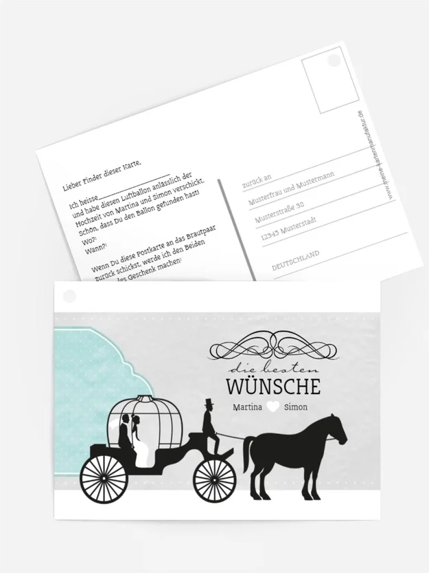 Ballonkarte Kutsche
