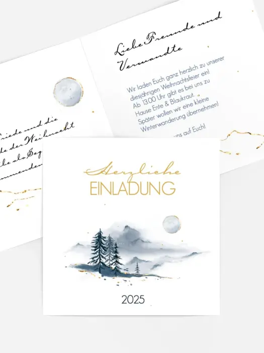 Weihnachtseinladung Heiliger Abend