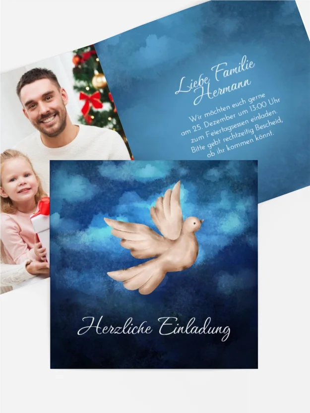 Fotoeinladung Weihnachten Weihnachtskrippe