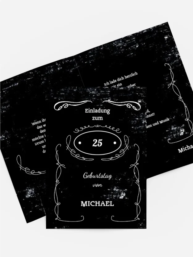 Geburtstagseinladung Jackcard