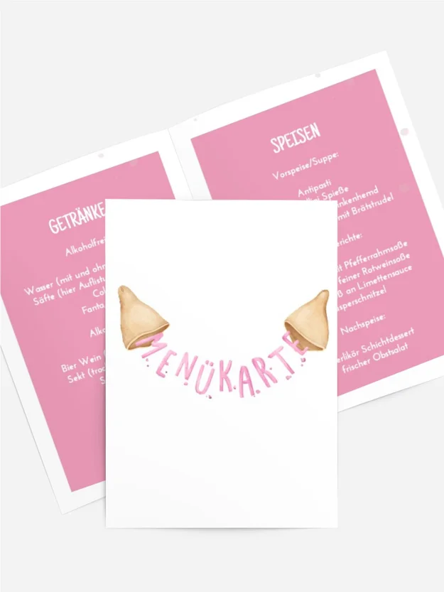Menükarte Geburtstag Leckere Kekse Menükarte Geburtstag Leckere Kekse