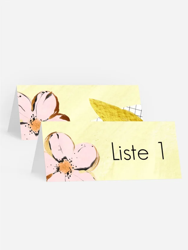 Tischkarte Geburtstag Apfelblüte