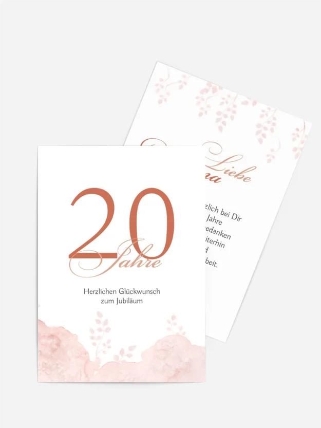 Jubiläumskarten Äste im Nebel