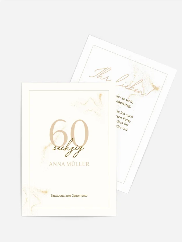 Geburtstagseinladung Wie Marmor