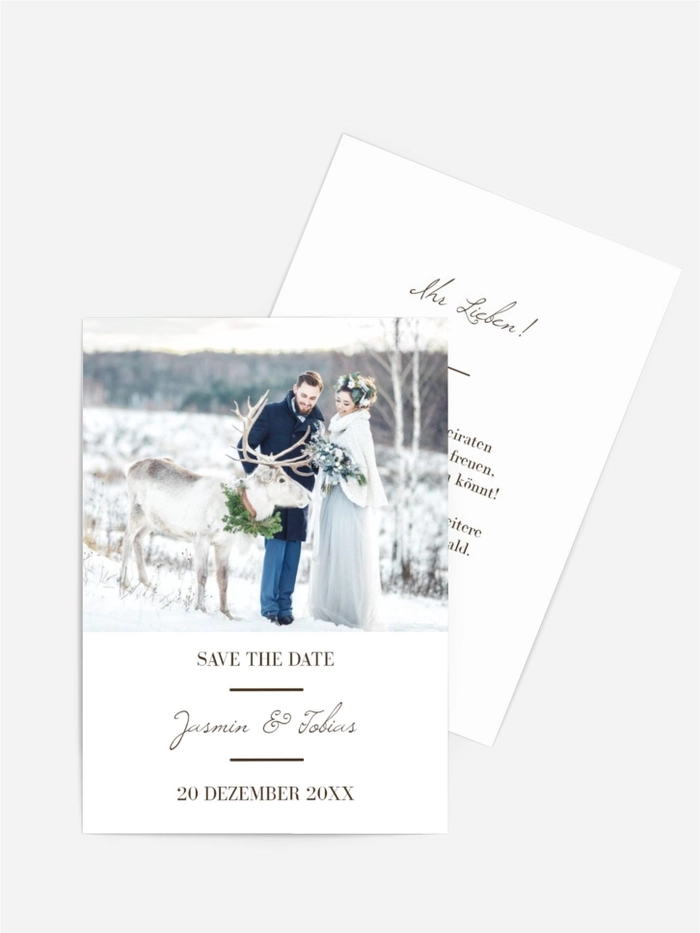 Save-the-Date Karte Renntier Save-the-Date Karte Renntier