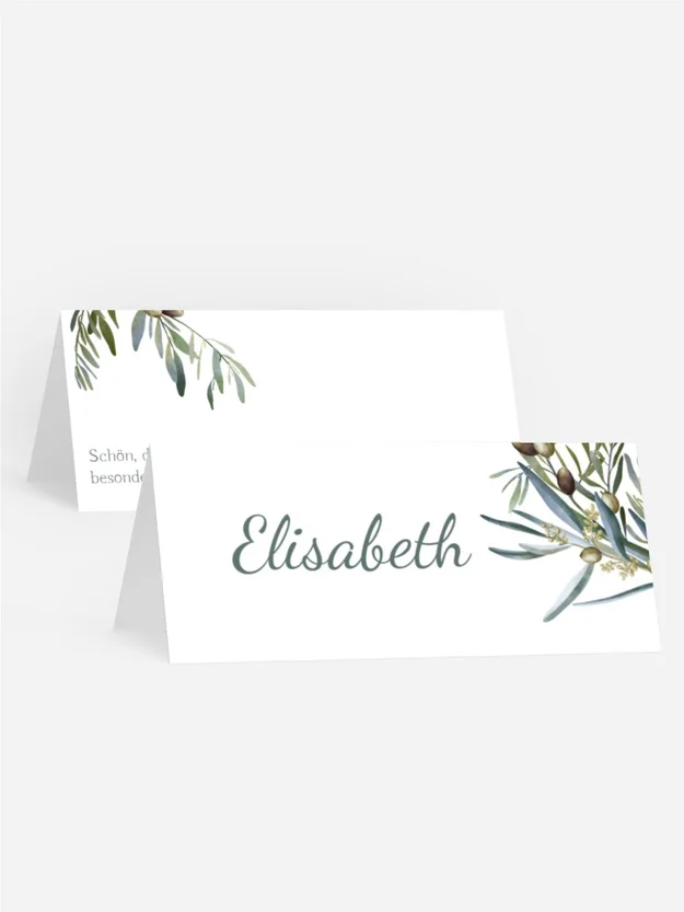 Tischkarte Оliv Paar Tischkarte Оliv Paar