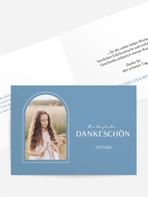 Dankeskarte Kommunion Reines Bild