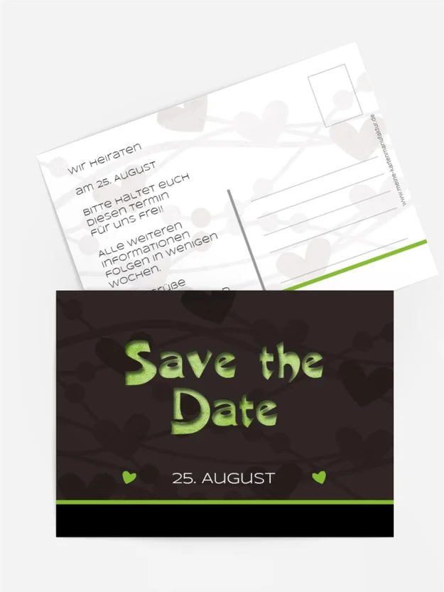 Save the Date wilde Herzen