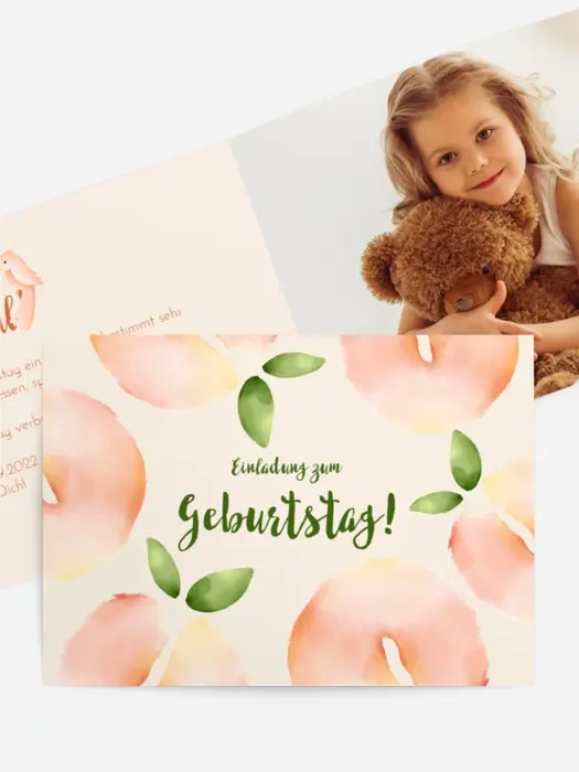 Geburtstagseinladung Apfelplantage