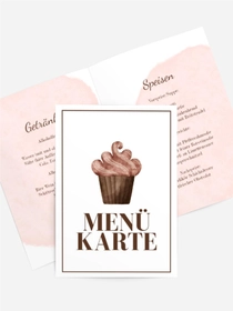 Menükarte Geburtstag Lächeln des Lebens