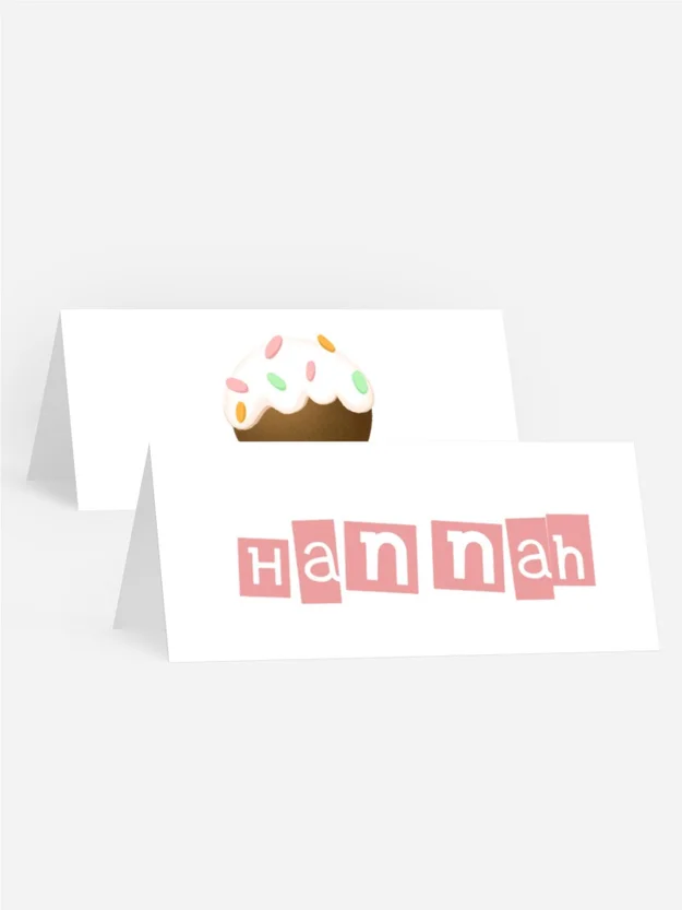 Tischkarte Geburtstag Schokopop