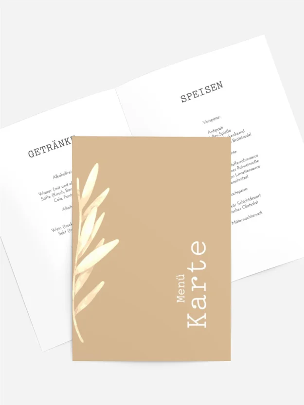 Menükarte Taufe Engelslächeln