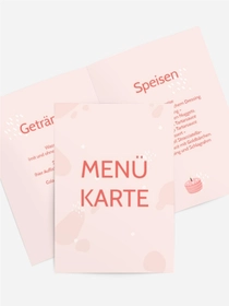 Menükarte Geburtstag Zelebrieren!