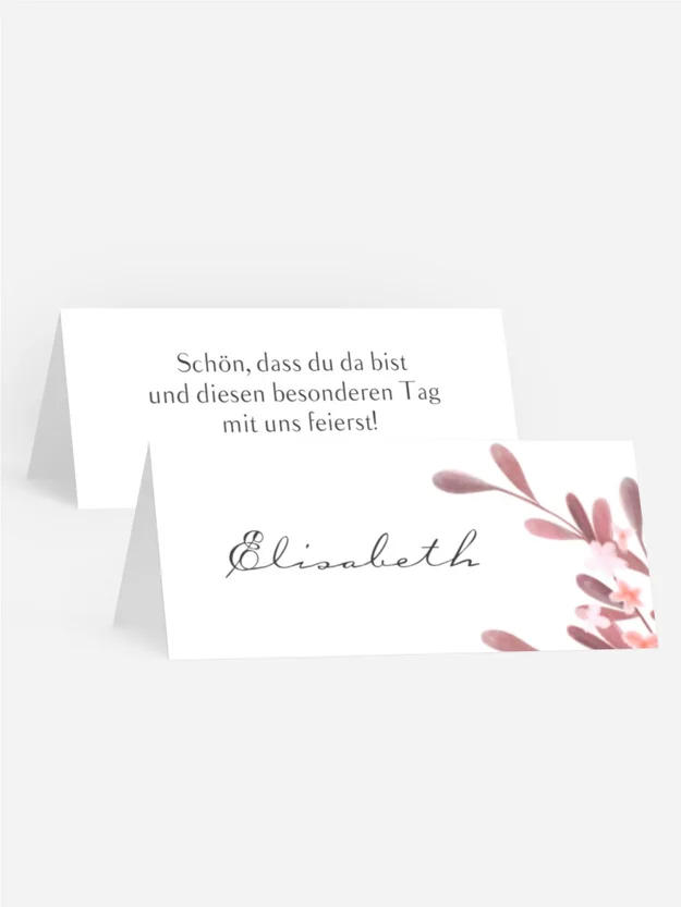 Tischkarte Kommunion Salbei Tischkarte Kommunion Salbei