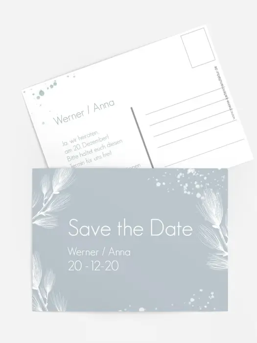 Save-the-Date Eiskristalle